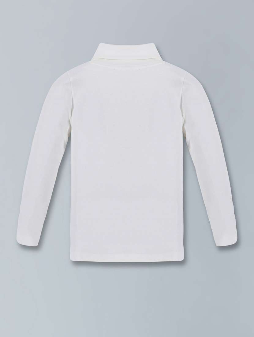 boys turtle neck solid t-shirt - 20412572 -  Standard Image - 1