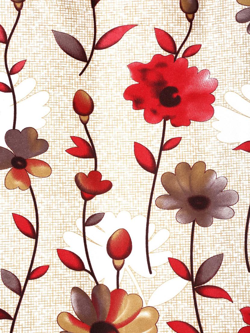 home sizzler 2 pieces digital print eyelet polyester door curtains - 7 feet, maroon - 20412602 - Standard Image - 4