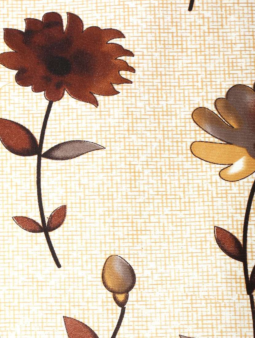home sizzler 2 pieces digital print eyelet polyester door curtains - 7 feet, brown - 20412603 - Standard Image - 4
