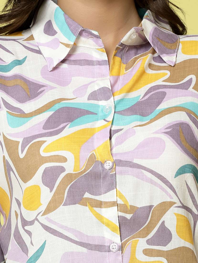 multi color abstract print shirt and trouser set  - 20412866 -  Standard Image - 6
