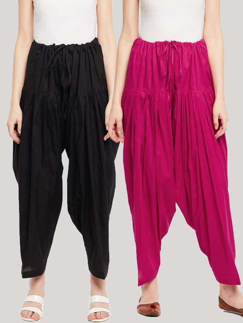 women pack of 2 solid salwars