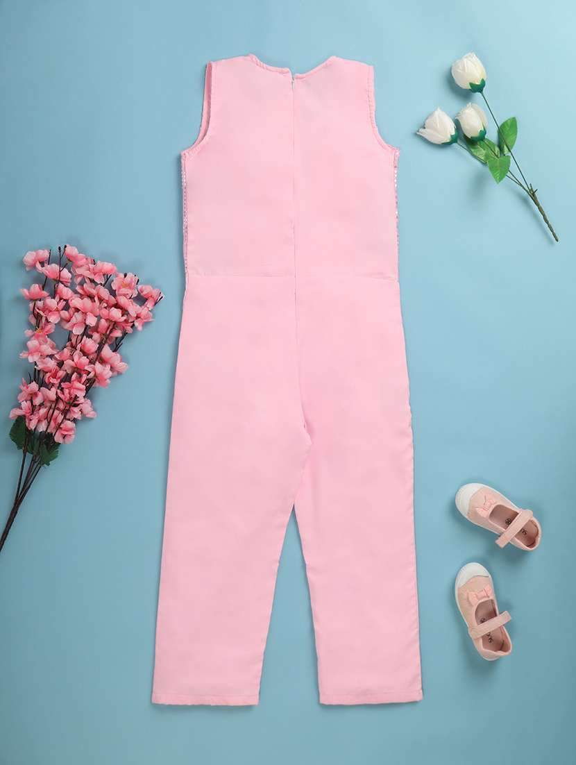 women round neck self-designed full-length jumpsuit - 20413776 -  Standard Image - 1