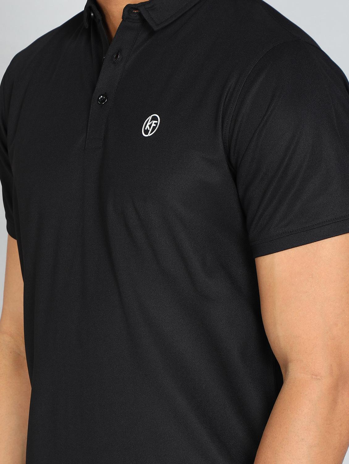 men solid polo neck t-shirt - 20413920 - Standard Image - 4