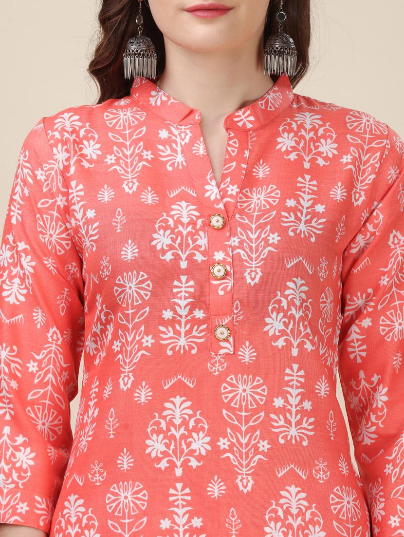 block print kurta pant set - 20415166 - Standard Image - 4