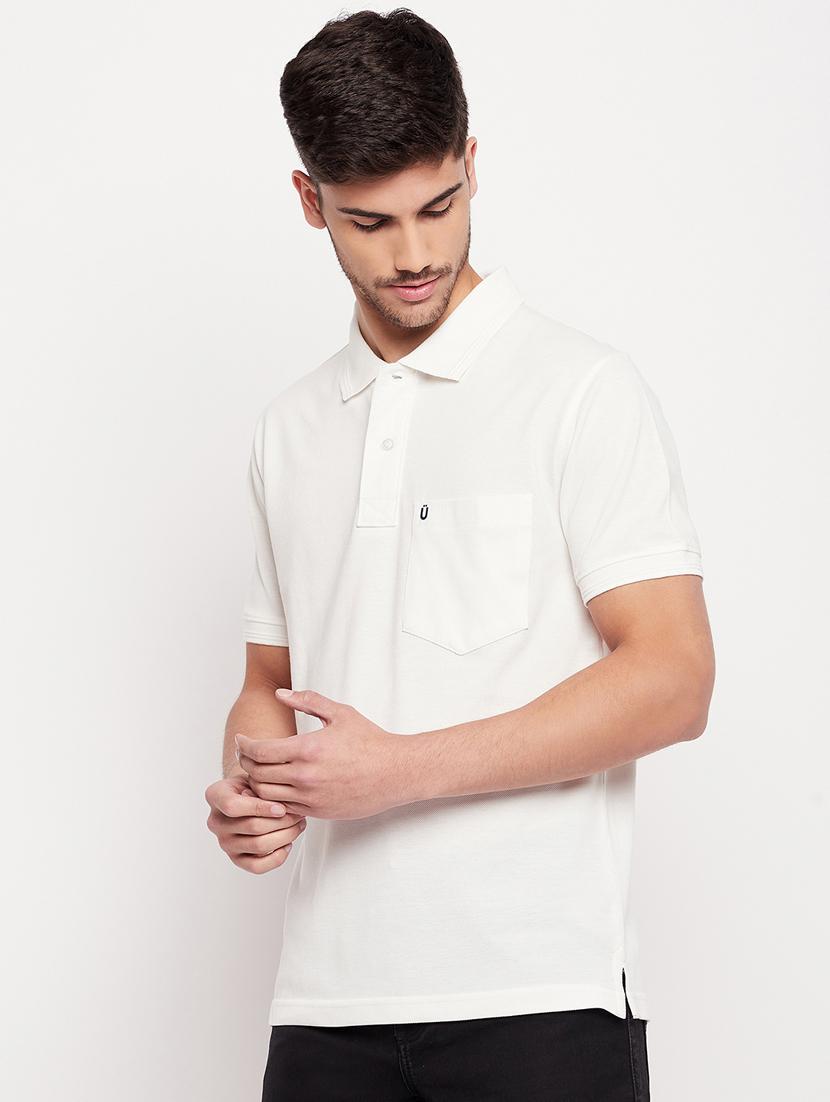 men solid cotton polo t-shirt - 20416353 - Standard Image - 1