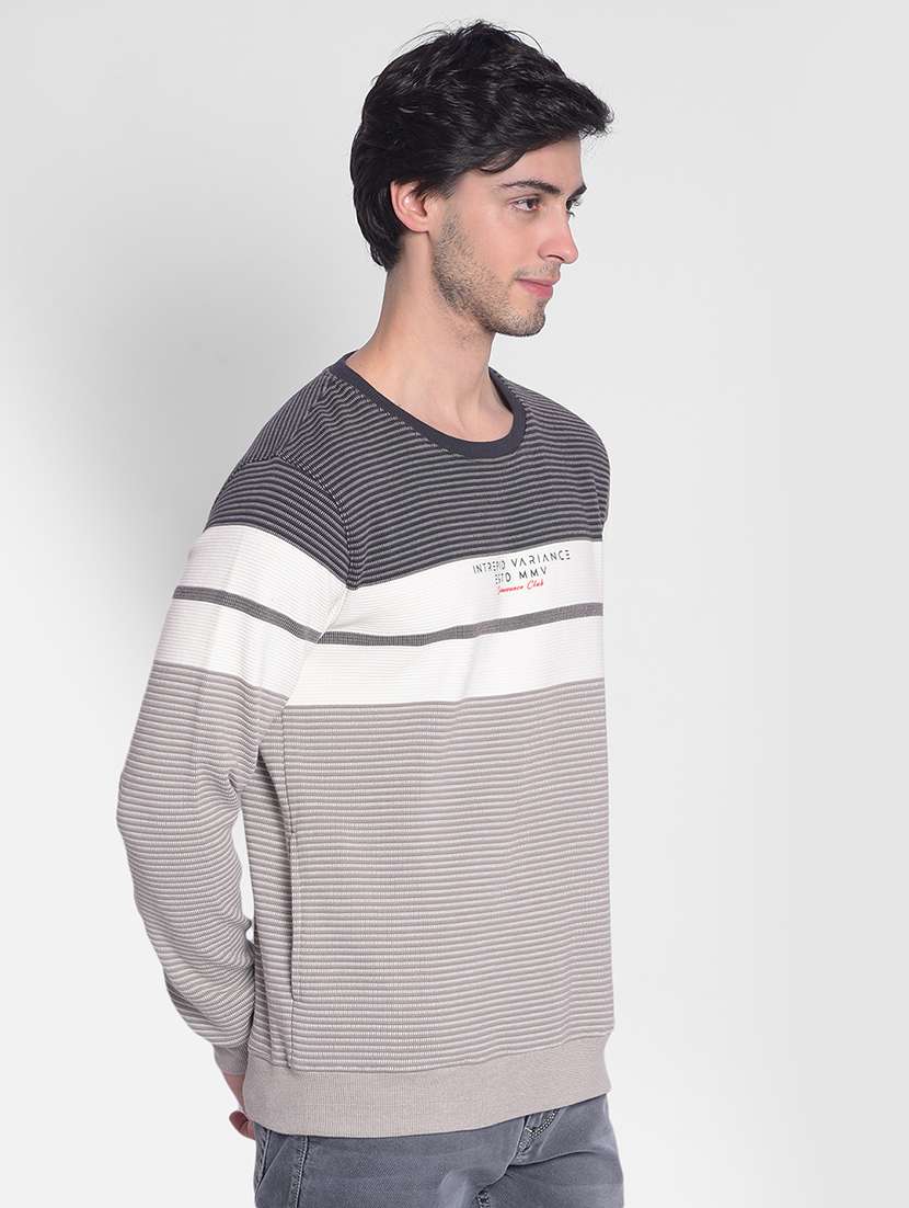 mens striped sweatshirt - 20416982 -  Standard Image - 1