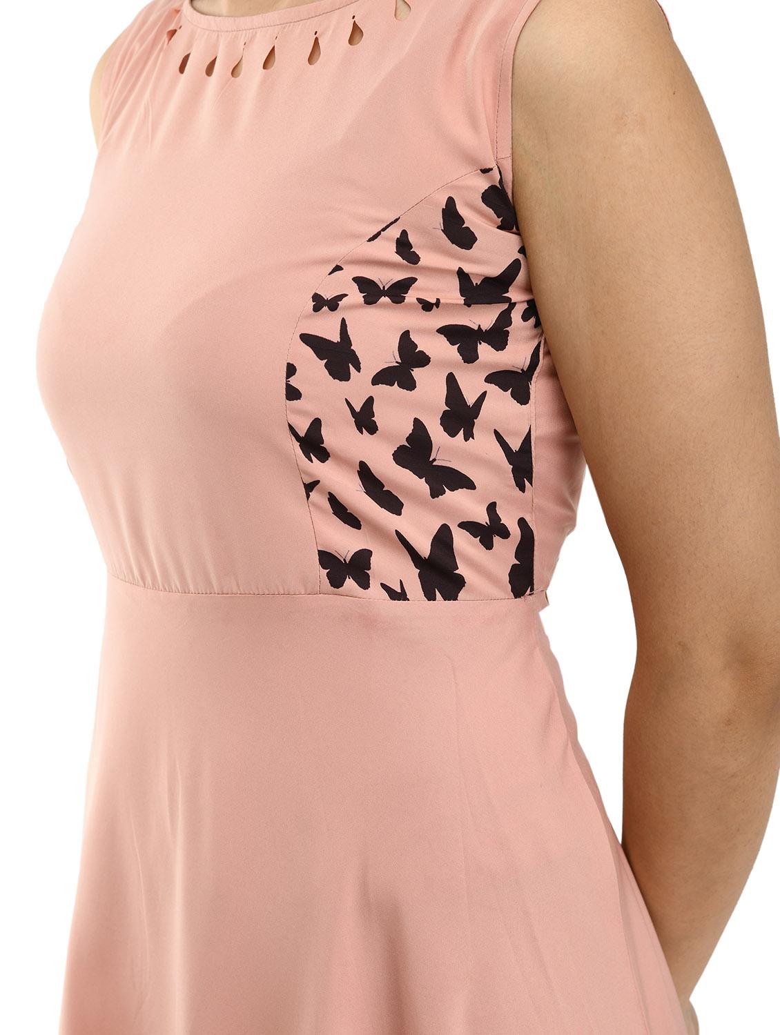 peach graphic print maxi dress - 20417113 - Standard Image - 4