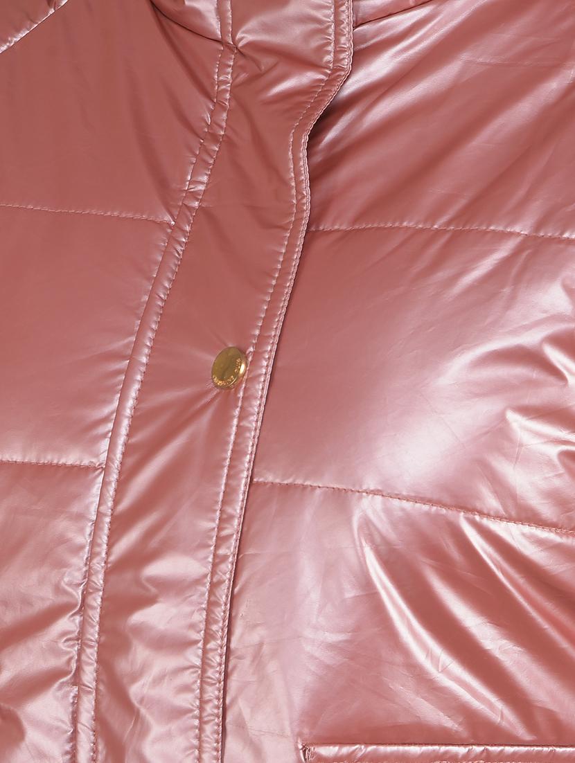 pink solid bomber jacket - 20417178 - Standard Image - 6