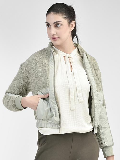 neo mint solid fur jacket - 20417180 - Standard Image - 0