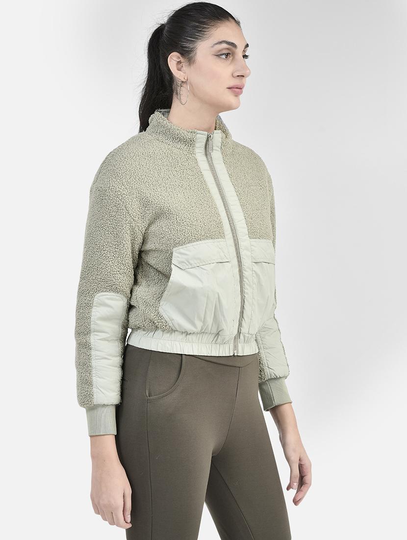 neo mint solid fur jacket - 20417180 - Standard Image - 1
