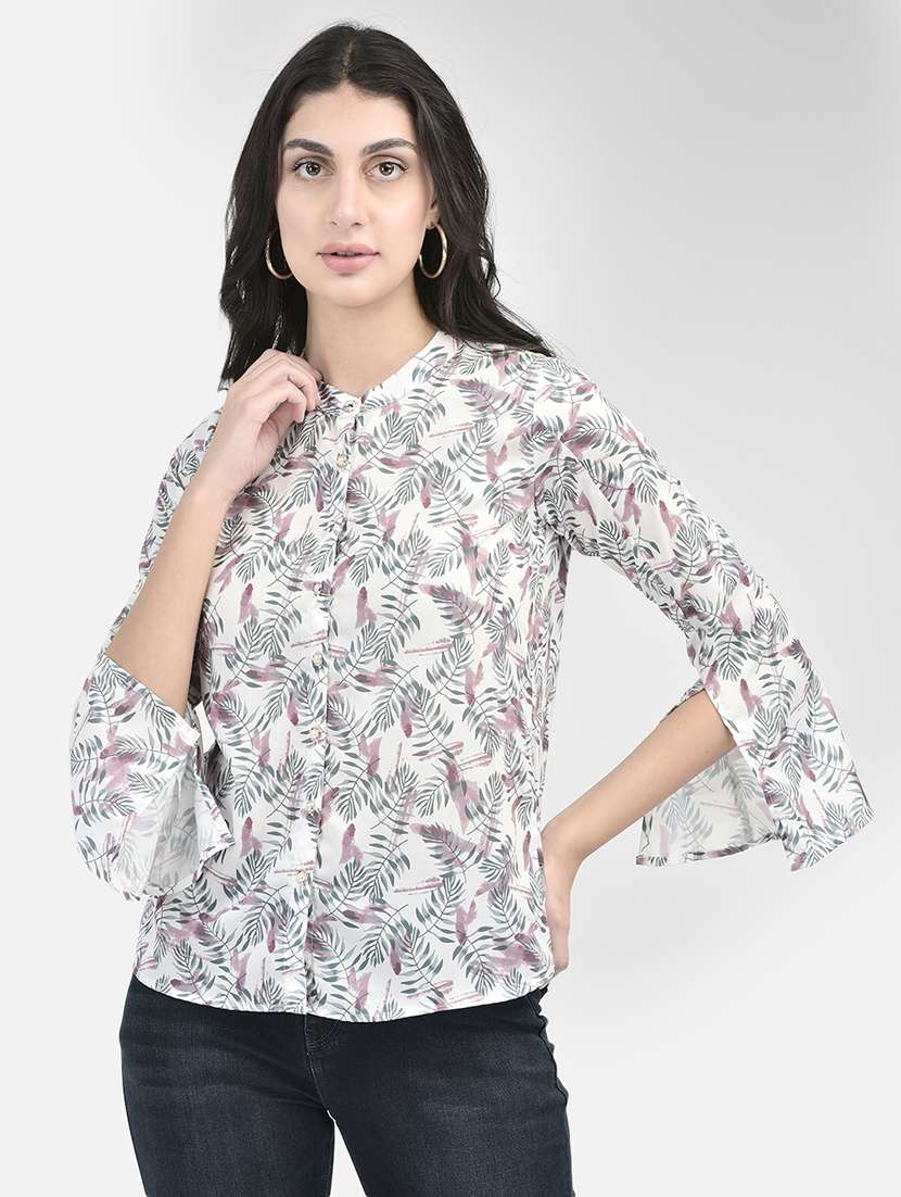 White Printed Regular Tunic