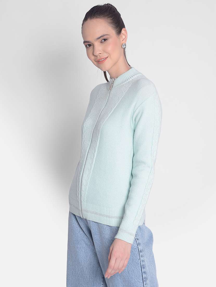 women's purist blue viscose cardigan - 20417423 -  Standard Image - 1