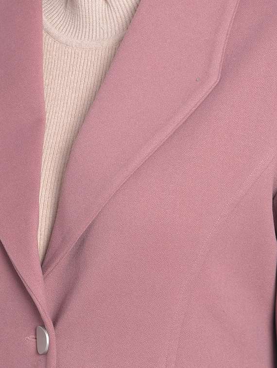women pink polyester trench/overcoat coat - 20417446 -  Standard Image - 4