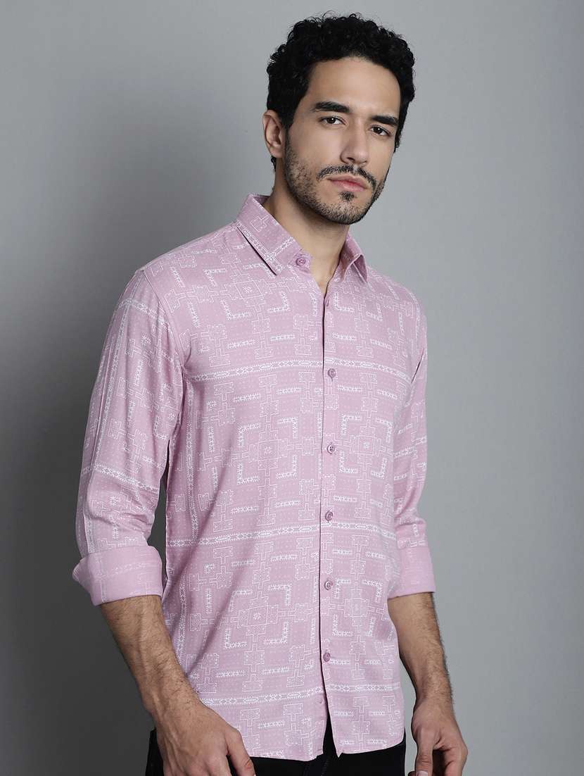 men's geomatric printed casual shirts - 20418794 -  Standard Image - 1