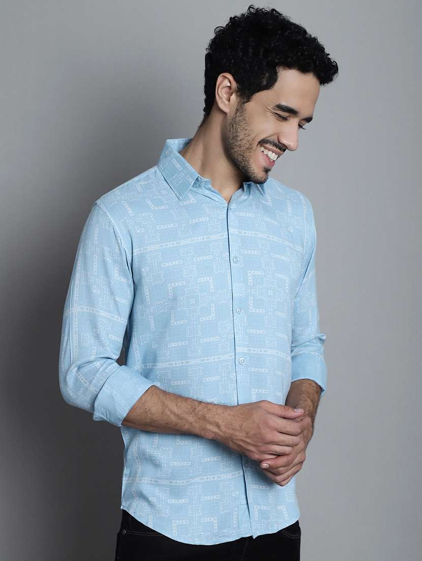men's geomatric printed casual shirts - 20418796 -  Standard Image - 1