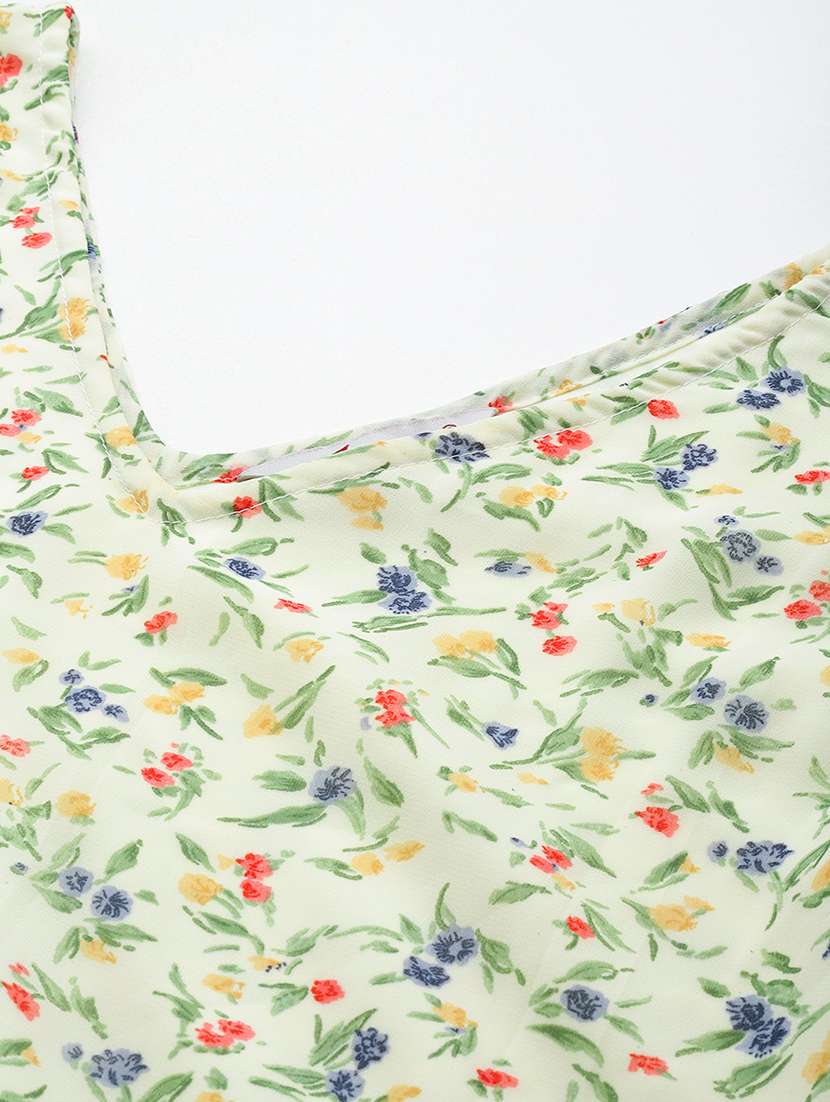 lemon sherbet floral print a-line  dress - 20418818 -  Standard Image - 4