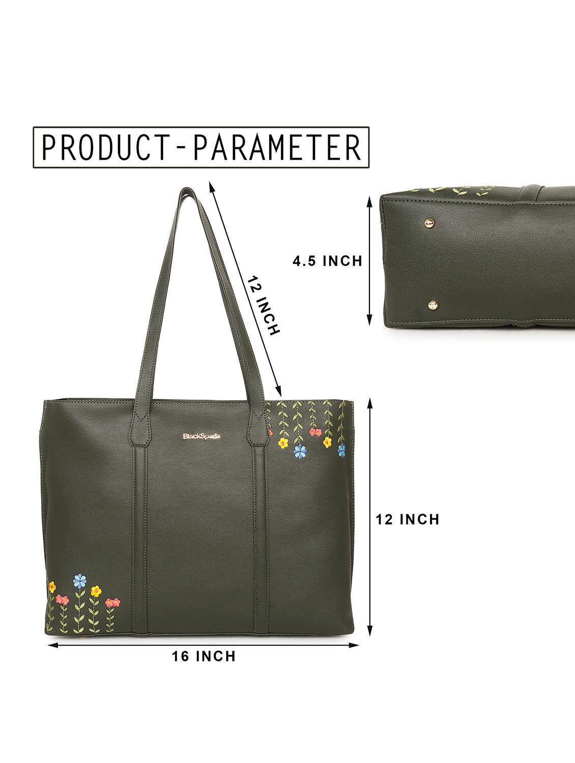 women leatherette embroidered tote bag - 20418952 - Standard Image - 4