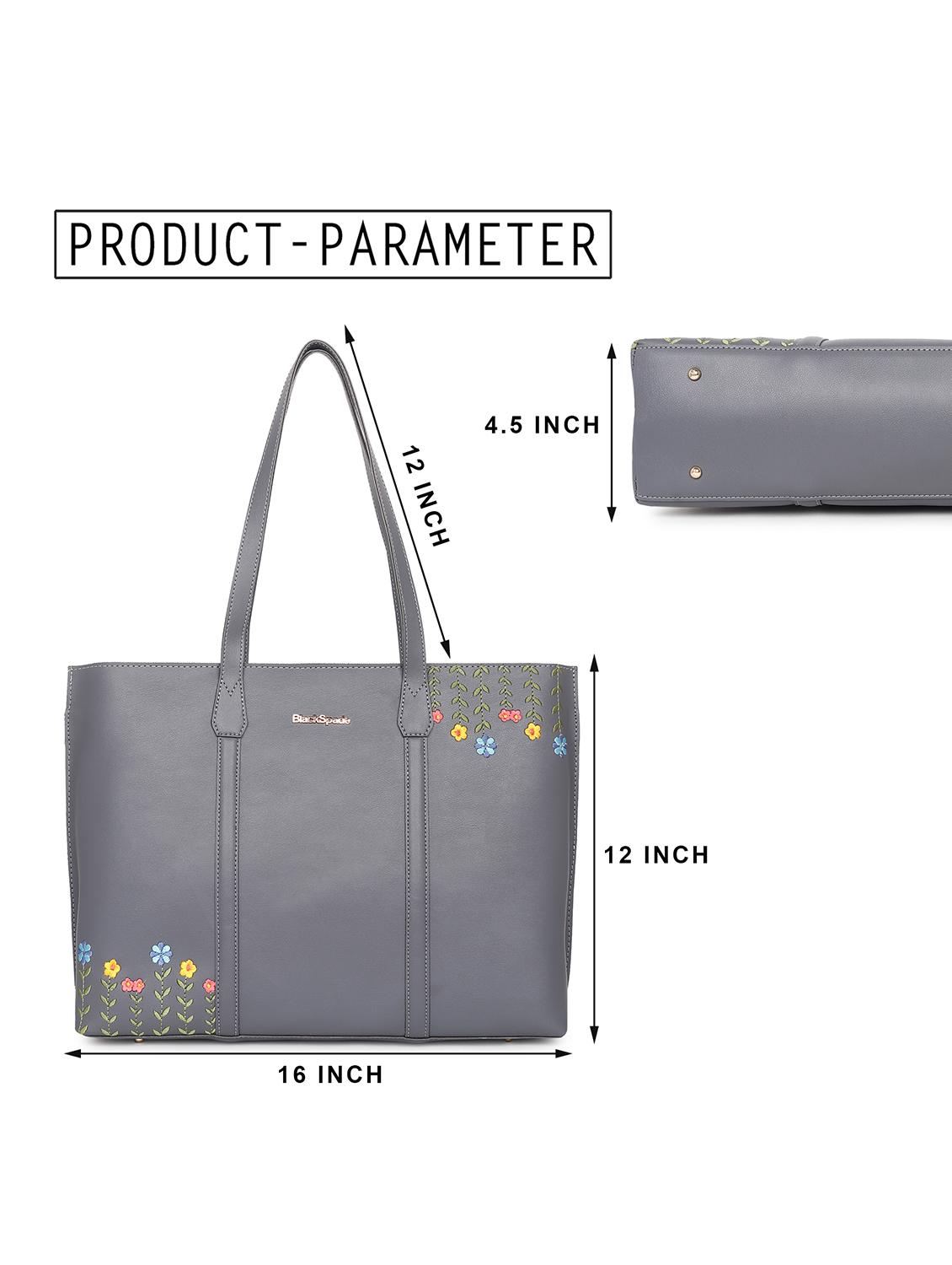 women leatherette embroidered tote bag - 20418953 - Standard Image - 4