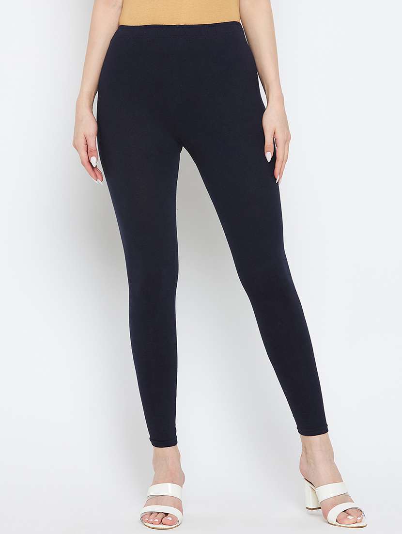 women pack of 2 solid leggings - 20418987 -  Standard Image - 1