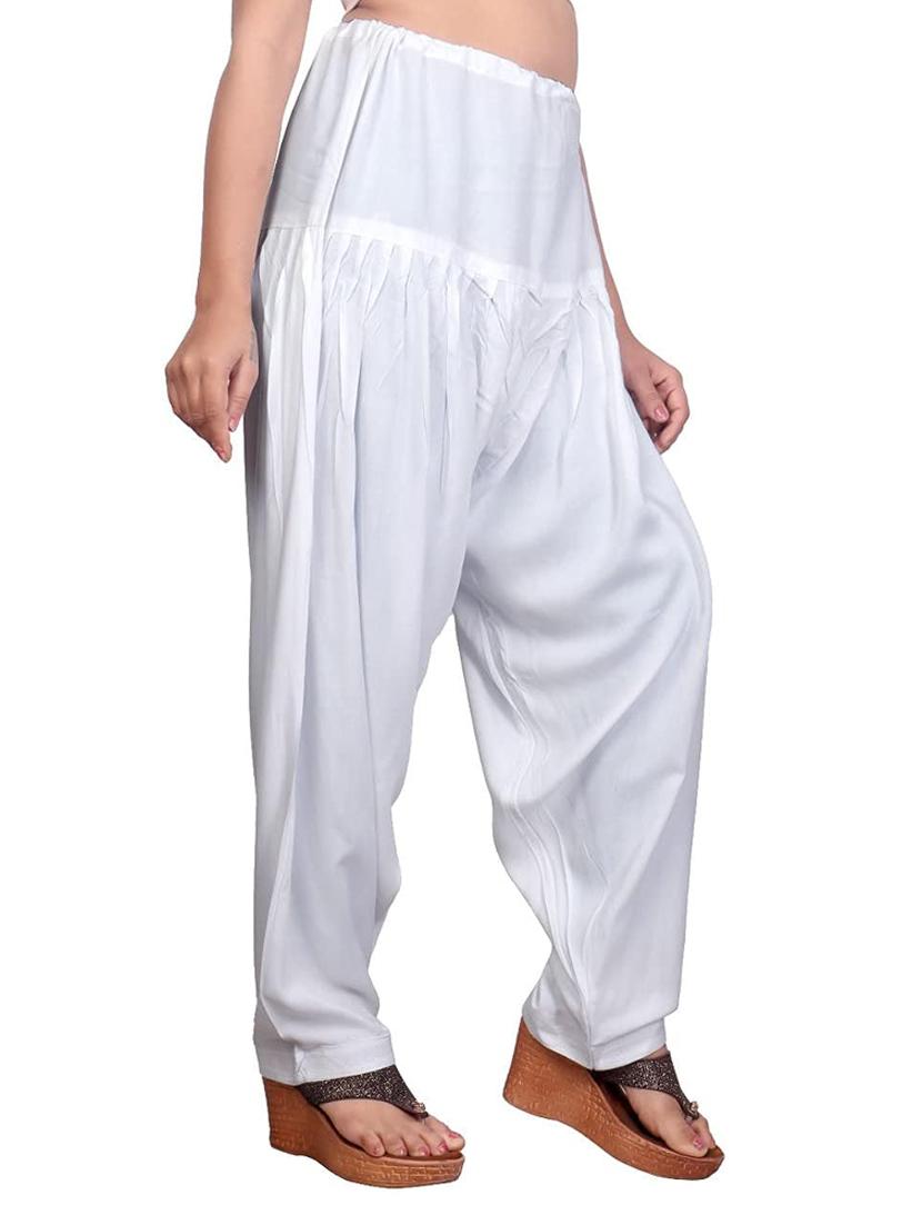 women mid rise solid patiyala salwar - 20419002 - Standard Image - 1