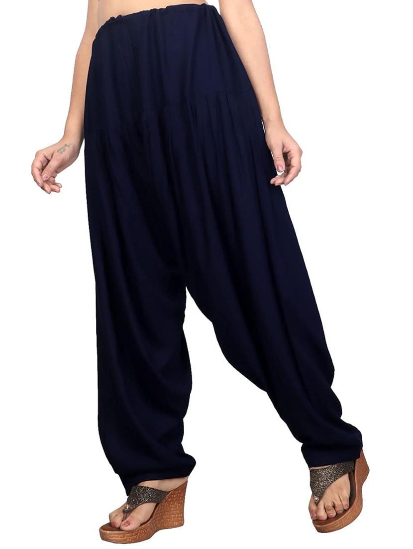 women mid rise solid patiyala salwar - 20419009 - Standard Image - 1