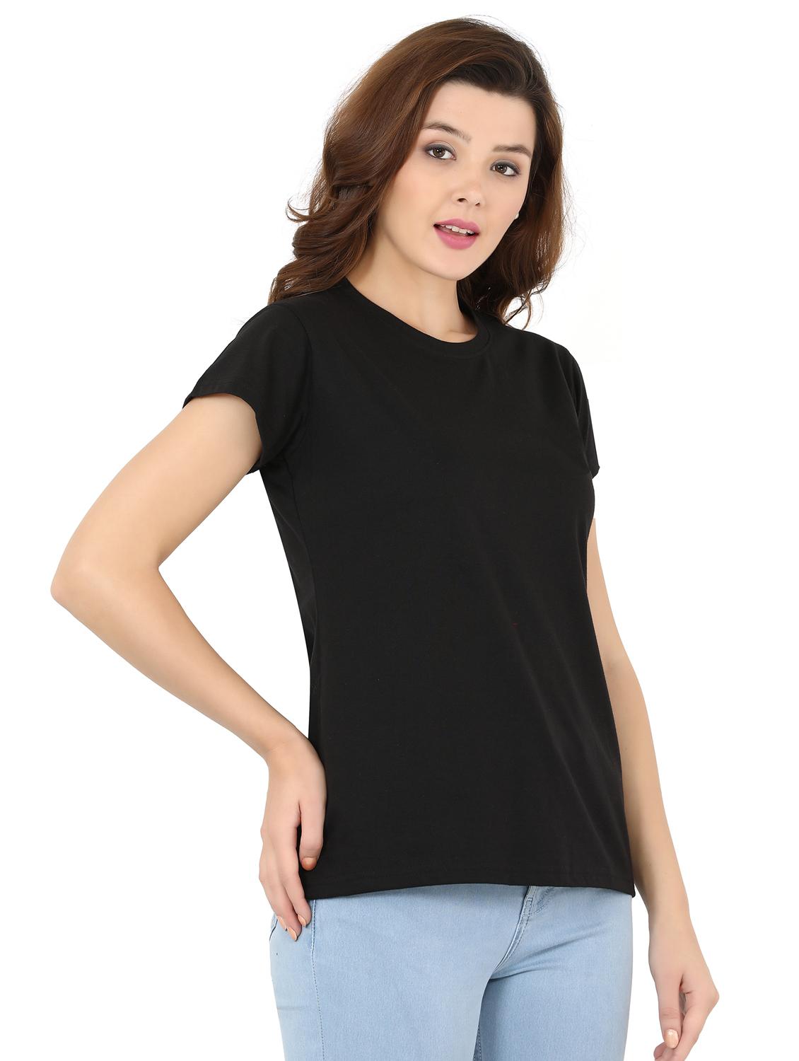 women's plain crew neck t-shirt - 20419642 - Standard Image - 1