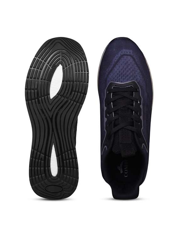 navy blue lace up sport shoes - 20422268 - Standard Image - 4