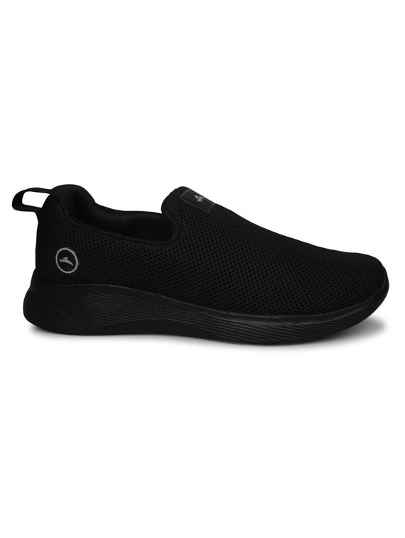 men solid black casual slip on - 20422314 - Standard Image - 1