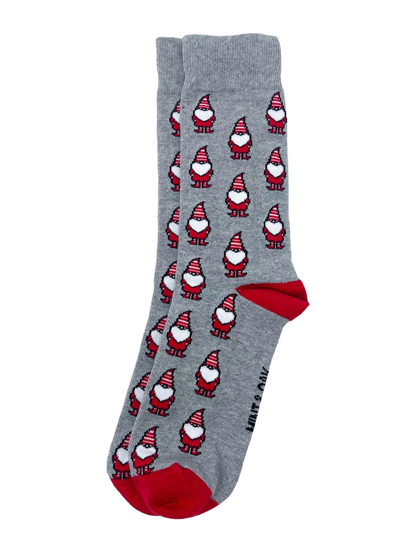 grey cotton above ankle length sock - 20422427 -  Standard Image - 1