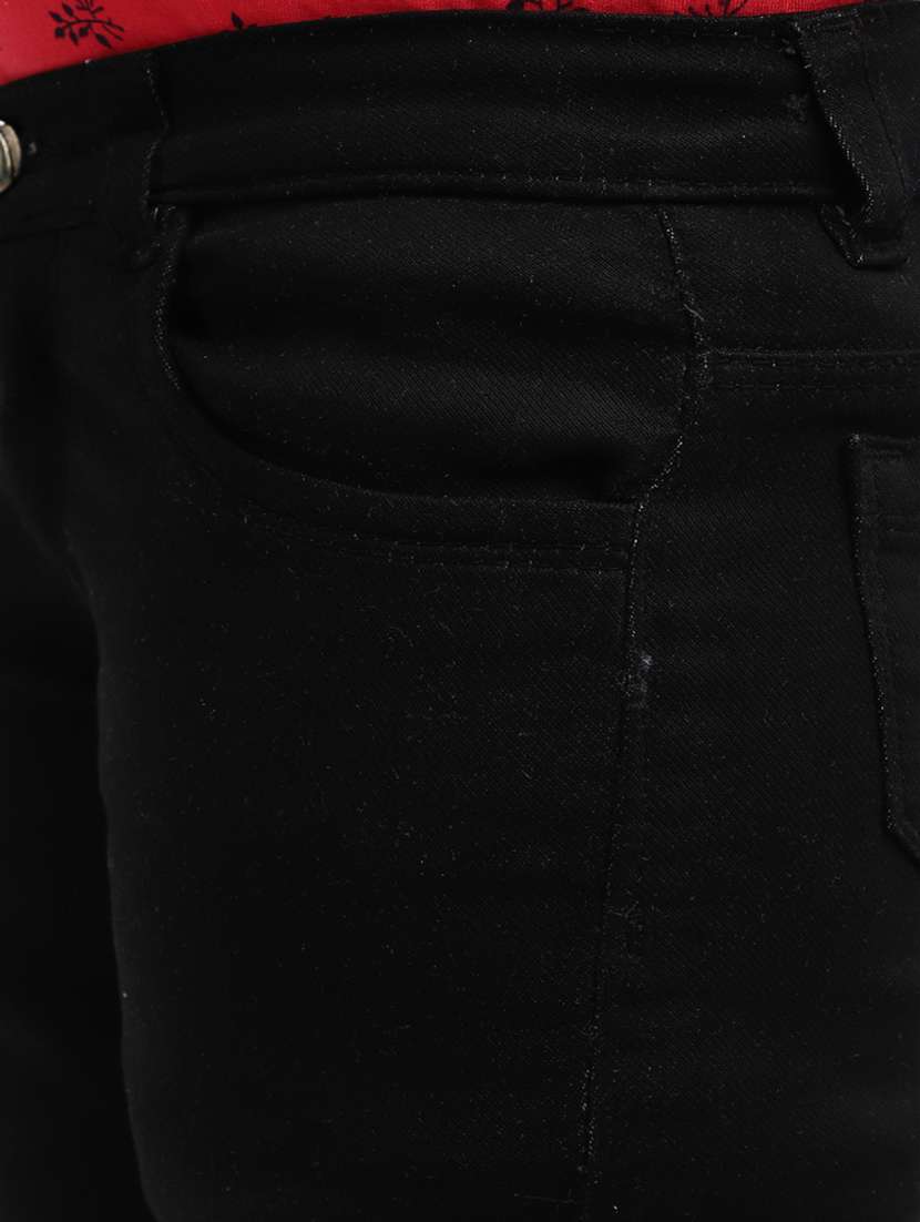 girls denim three-fourth - 20422701 -  Standard Image - 4