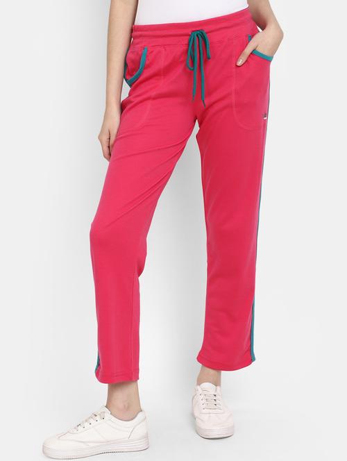 women pink color cotton yoga pants  - 20422765 -  Standard Image - 0