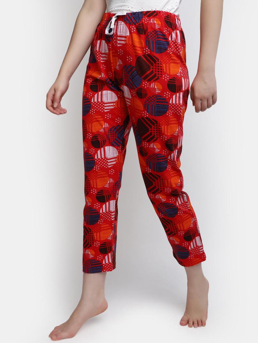 women multi color cotton yoga pants - 20422787 - Standard Image - 1