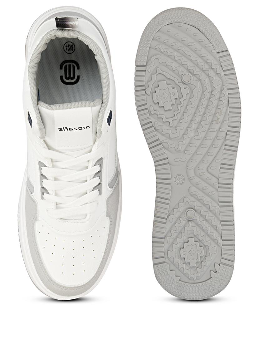 men color block white high ankle lace up sneaker - 20425249 - Standard Image - 4