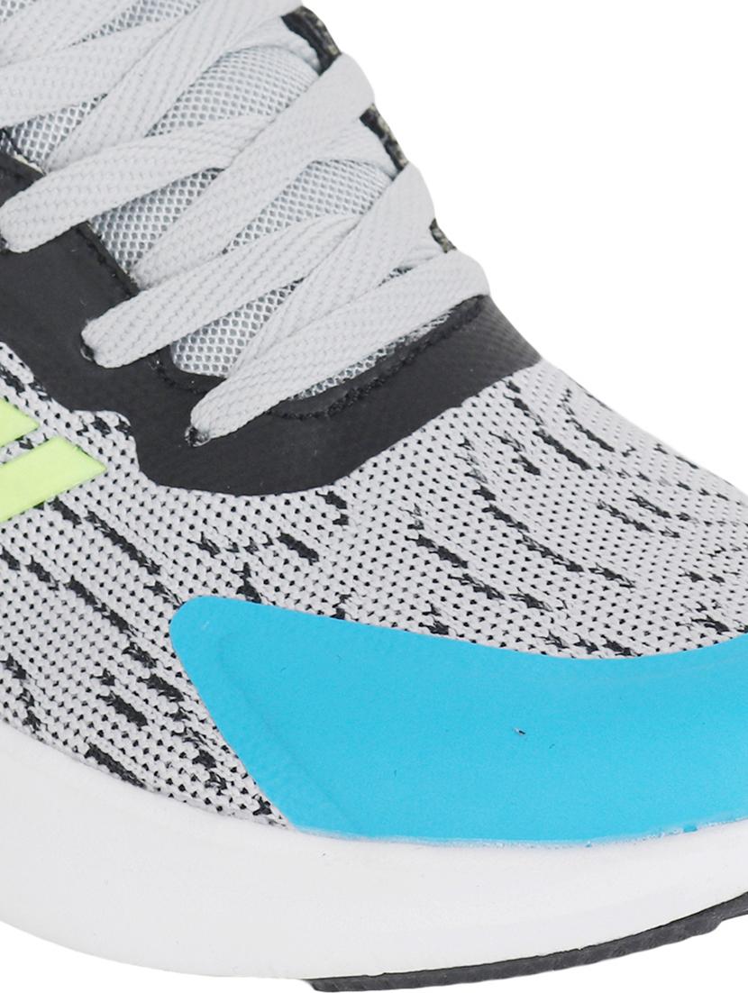 men color block grey lace up sport shoe - 20425571 - Standard Image - 4