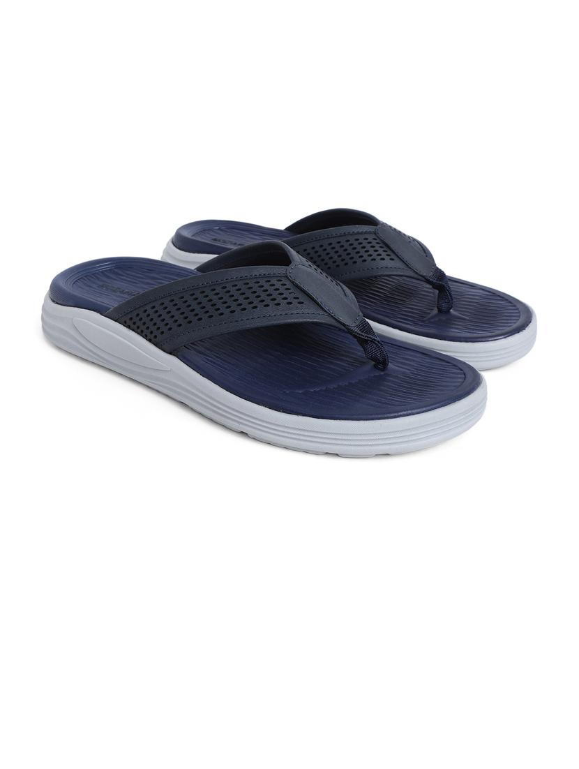 men cut work navy blue flip flop - 20425800 - Standard Image - 1