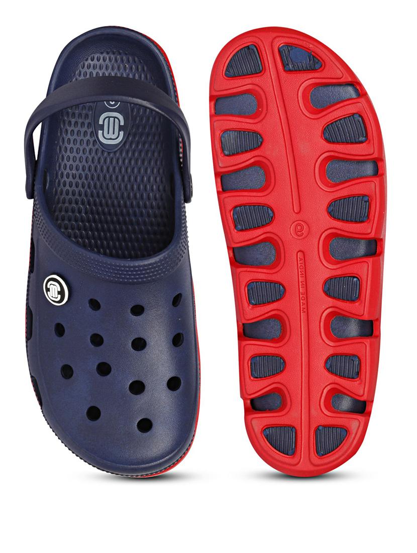 men solid navy blue flip flop - 20425804 - Standard Image - 4