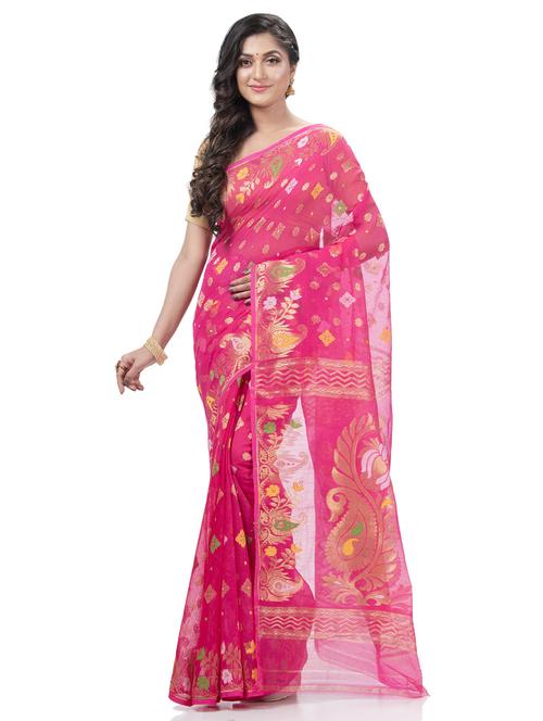 women's self design pink colored saree with blouse - 20427144 - Standard Image - 0