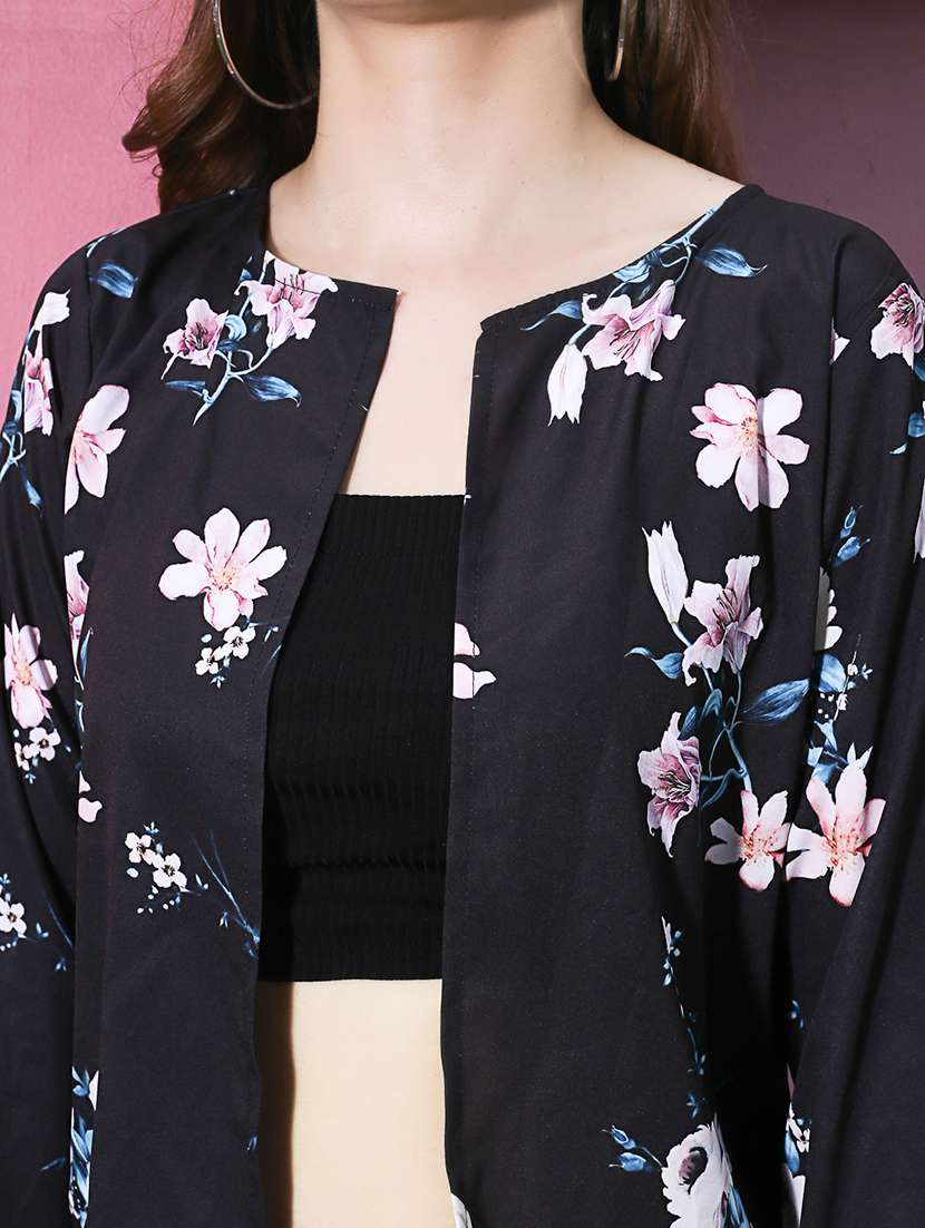 black floral top and trouser co-ord - 20427315 -  Standard Image - 4