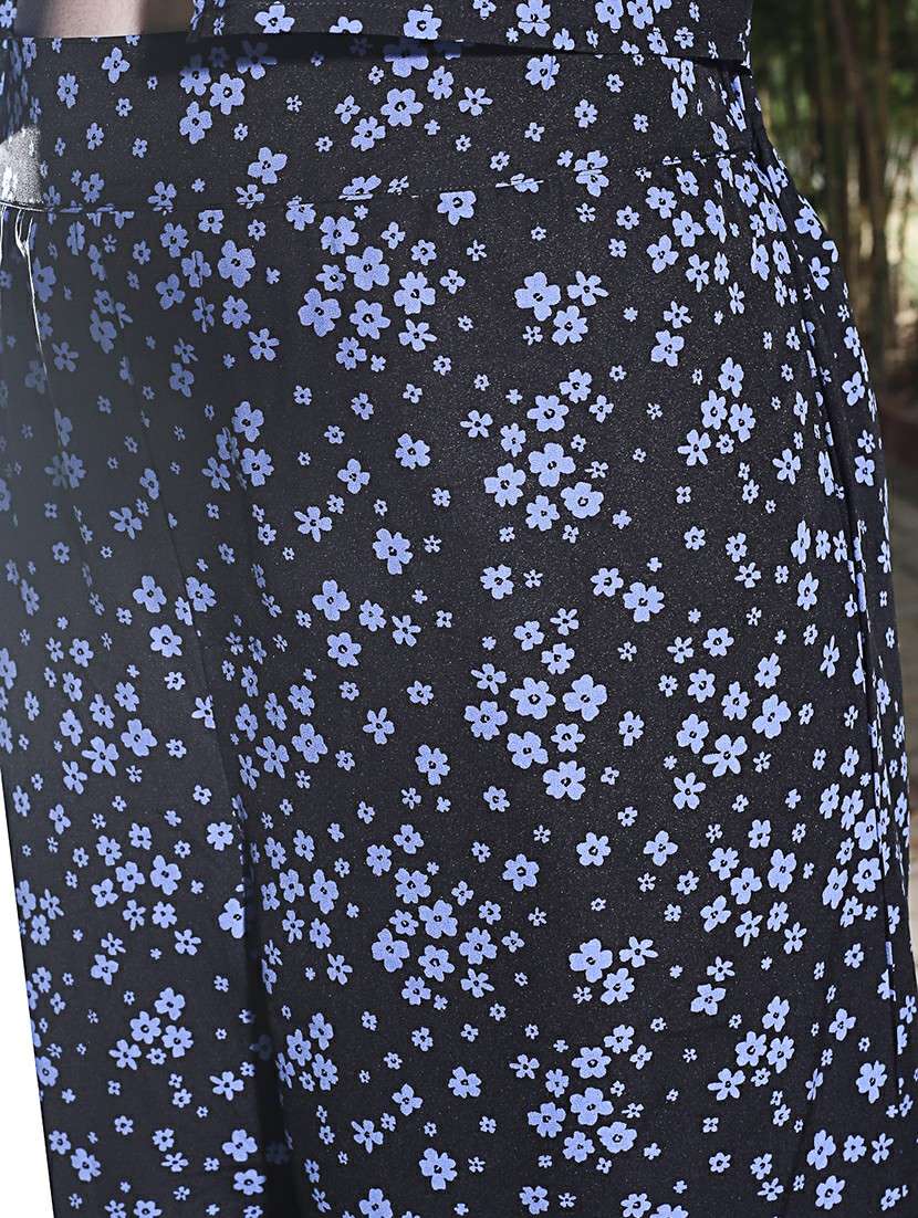 women multi color polyester flat front trouser - 20427322 -  Standard Image - 4
