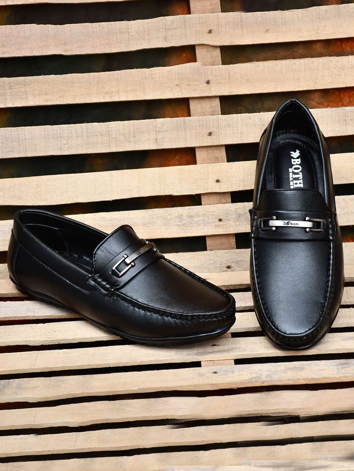 men slip on horsebit loafers