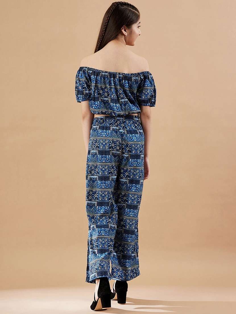 girls printed top & pants set - 20428222 -  Standard Image - 1