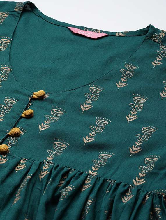 women foil printed a-line kurta - 20428595 -  Standard Image - 4