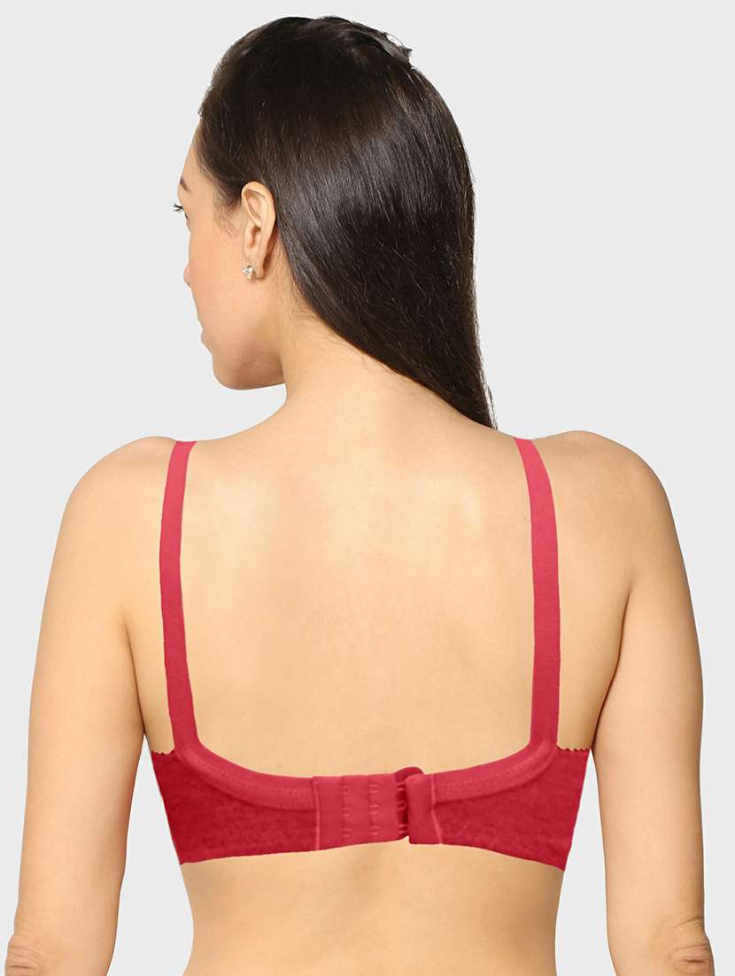 red cotton tshirt bra - 20429264 -  Standard Image - 1