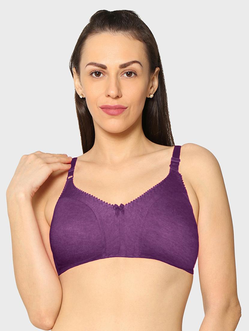 women pack of 2 solid t-shirt bra - 20429273 -  Standard Image - 1