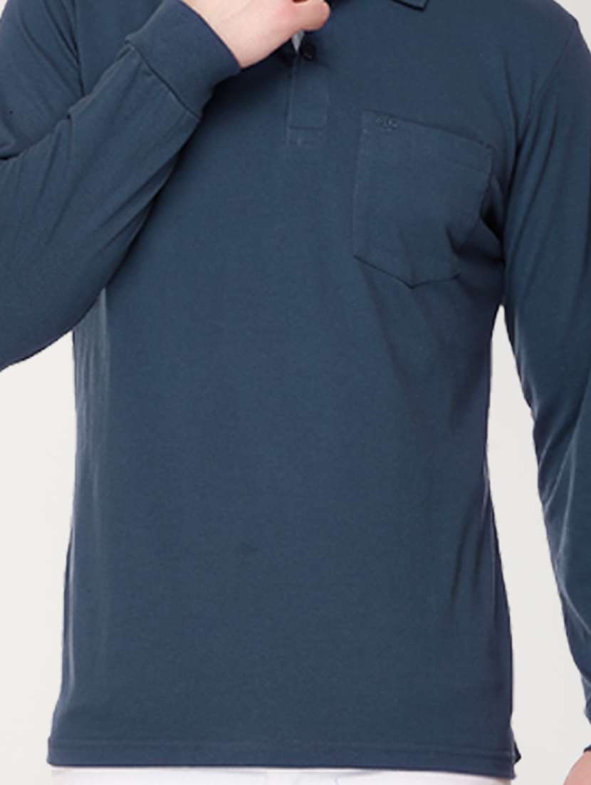 men dark blue cotton t-shirt - 20429487 -  Standard Image - 4