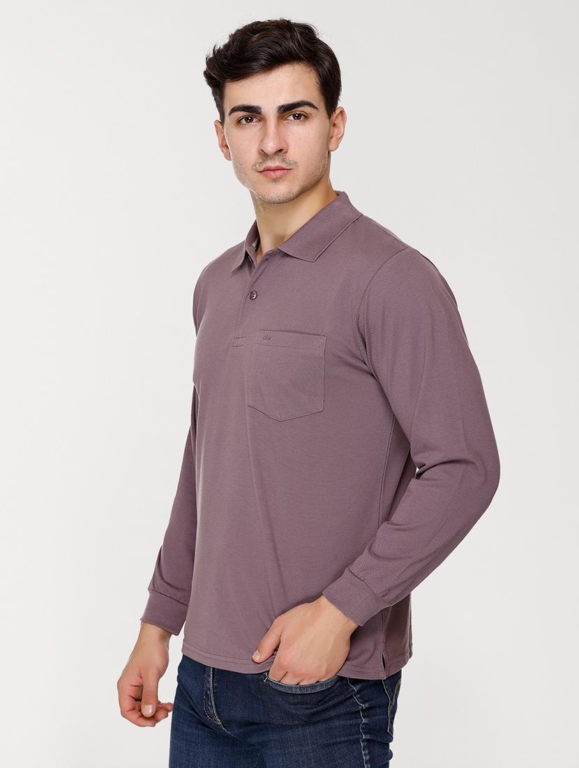 men purple cotton t-shirt - 20429494 -  Standard Image - 1