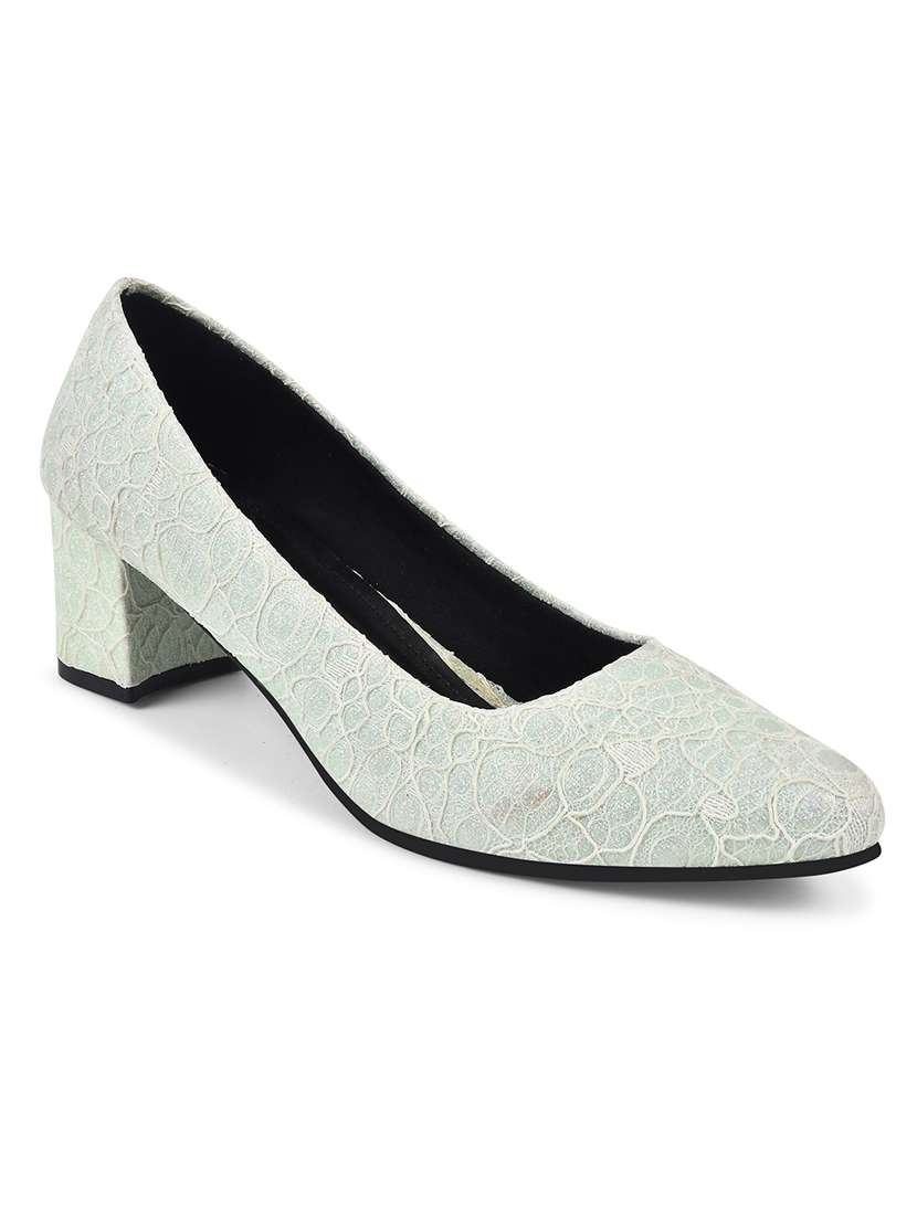 neo mint textured slip on pumps - 20429729 - Standard Image - 1