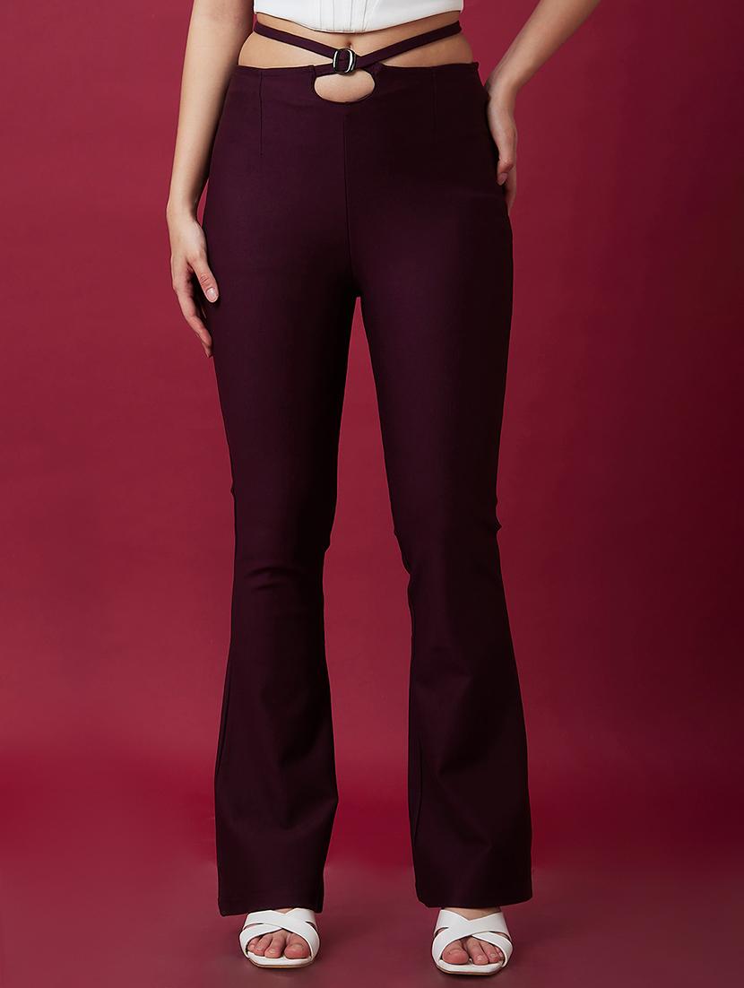 purple solid high-rise jegging - 20430218 - Zoom Image - 0