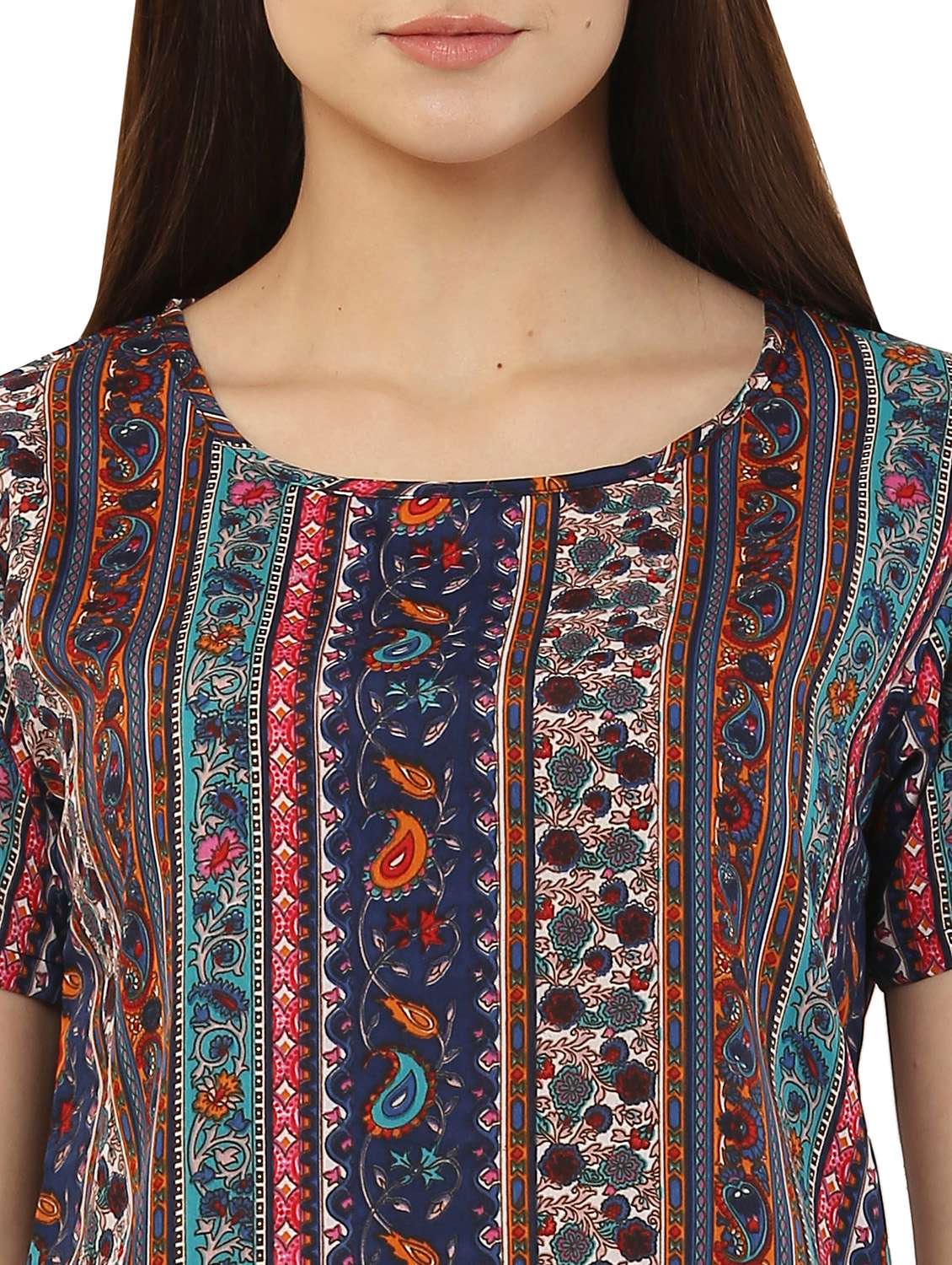 women's printed nightwear shorts set - 20430350 -  Standard Image - 4