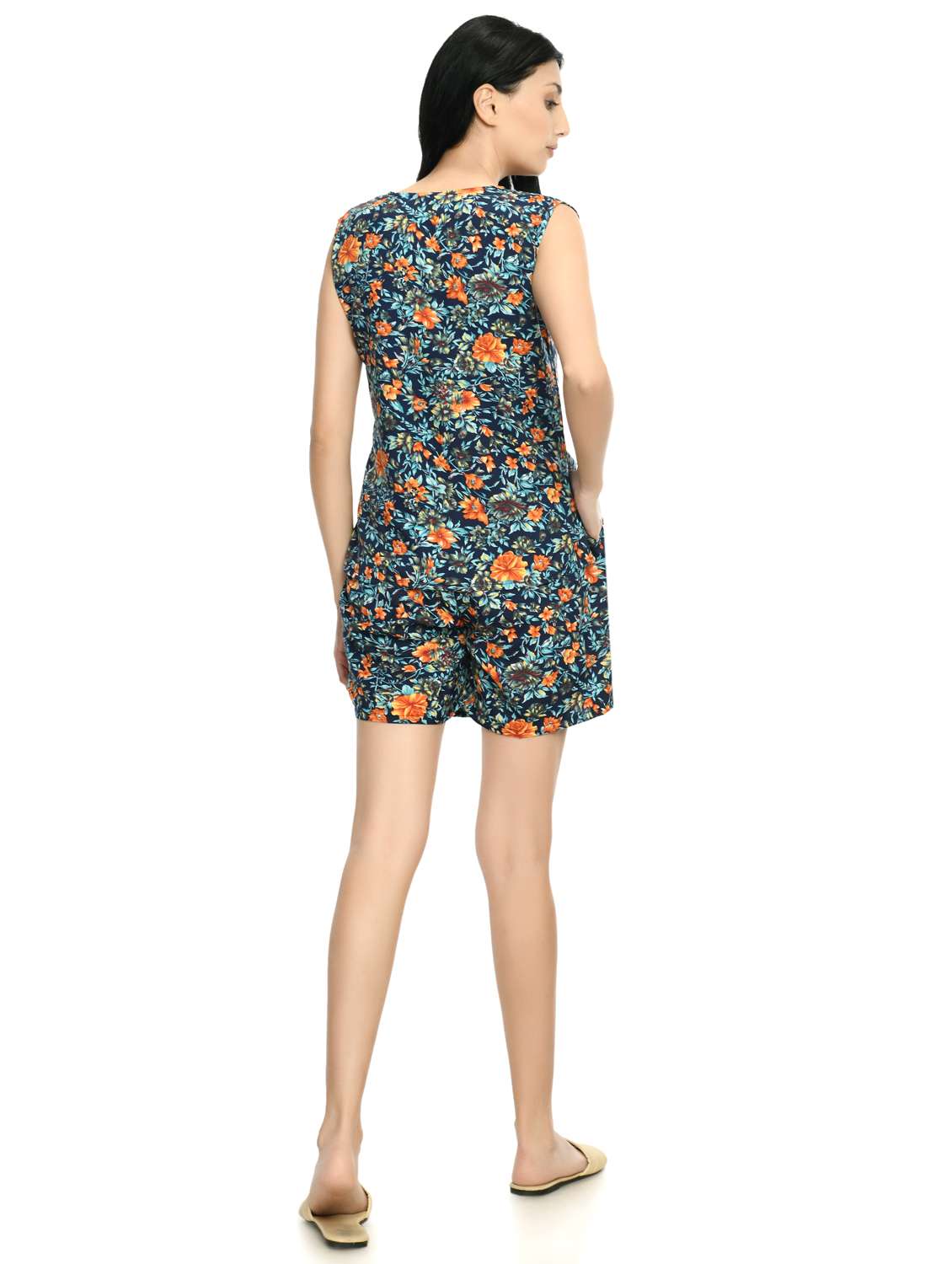 women's printed nightwear shorts set - 20430361 -  Standard Image - 1